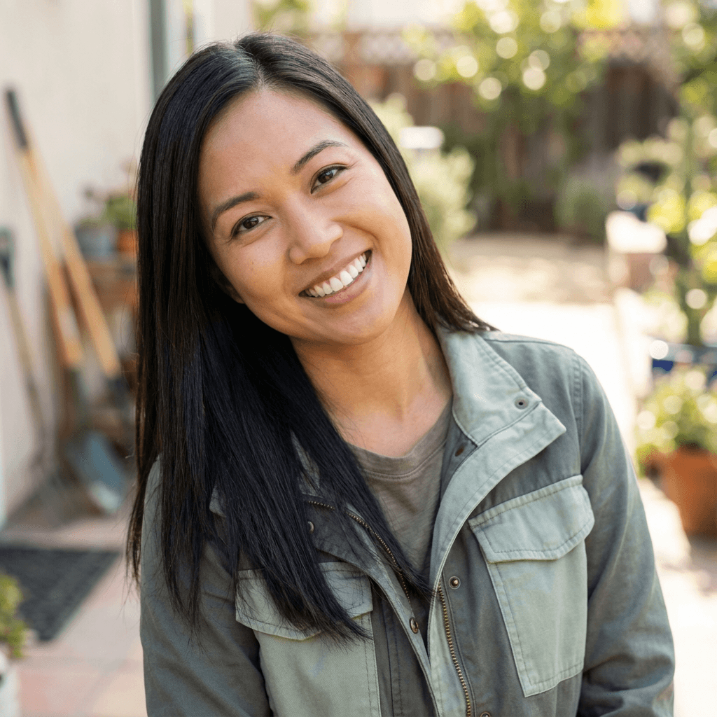 Female homeowner in her late 40s, Middle Eastern, calm and trustworthy demeanor appropriate for financial guidance